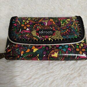 Sakroots Colorful Patterned Long Trifold Wallet